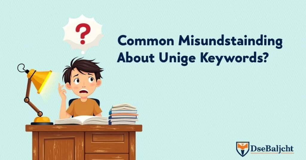 Common Misunderstandings About Unique Keywords