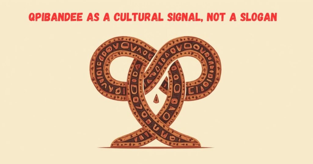 qpibandee as a cultural signal, not a slogan