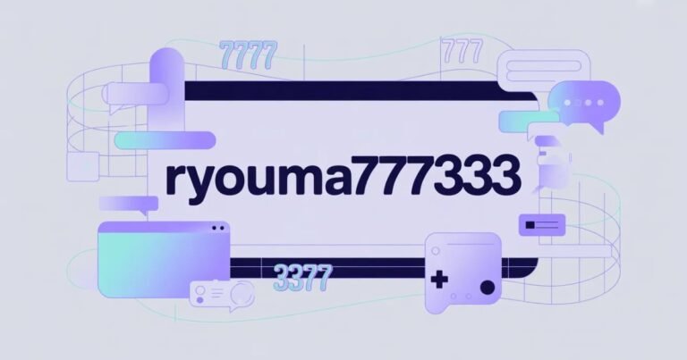 Ryouma777333: A Clear and Complete Guide to Understanding This Digital Identity